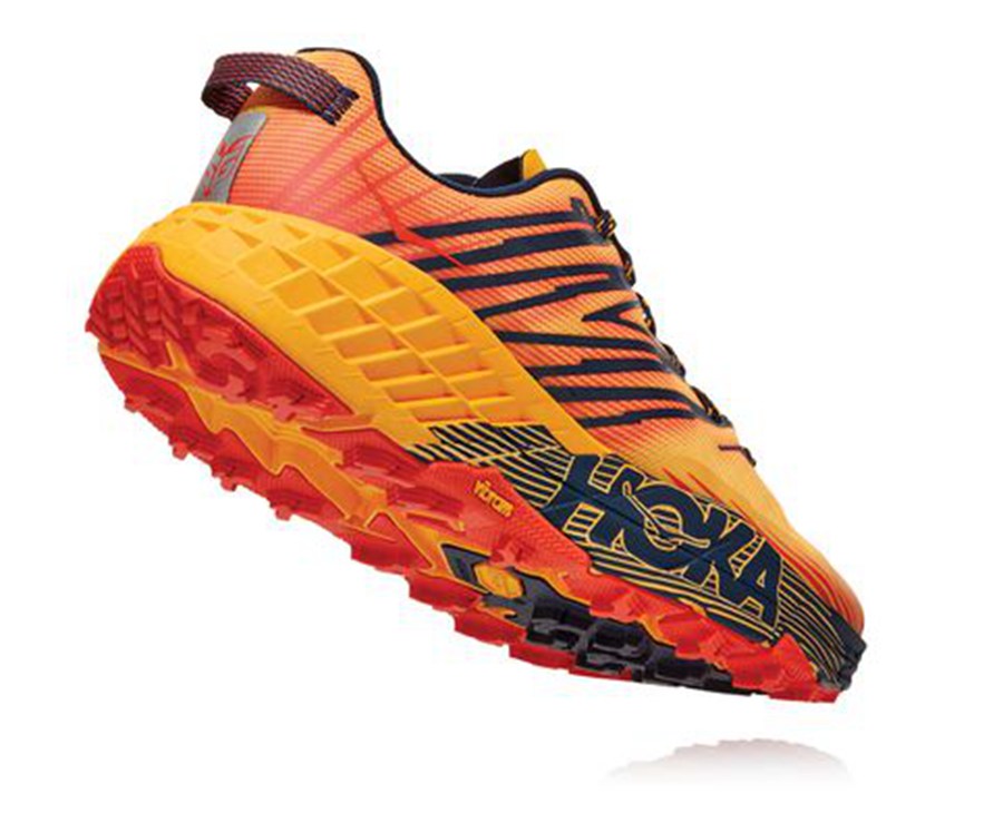 Hoka One One Speedgoat 4 Trailskor Herr - Orange - WCZAX-5321